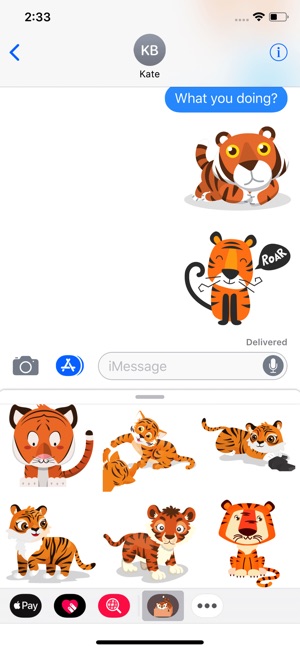 Cute Tiger Roar Stickers(圖3)-速報App