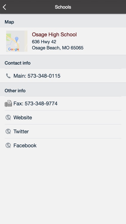 School Of The Osage R-2 Dist