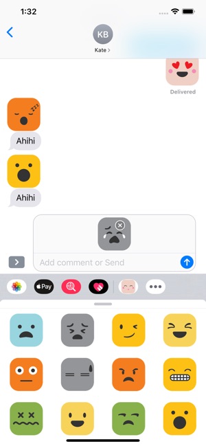 Color lovely square emoji(圖3)-速報App