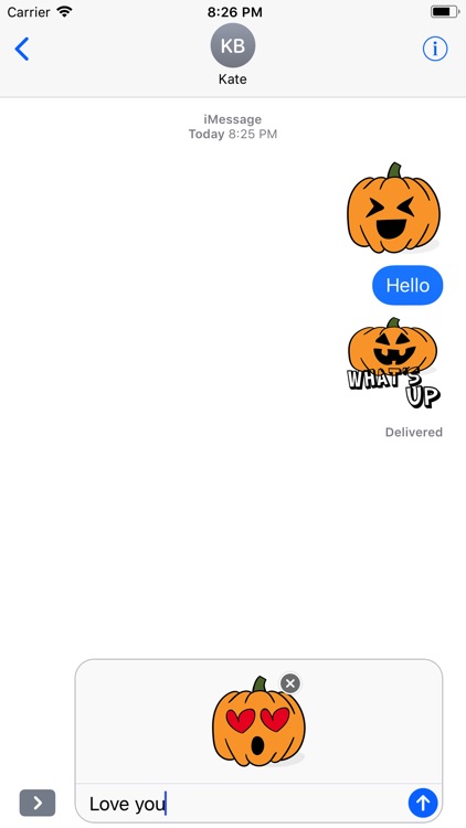 Pumpkin Halloween Stickers Set screenshot-3