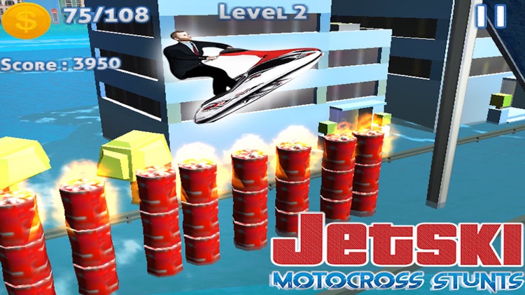 JetSki MotoCross Diving Stunts screenshot-3