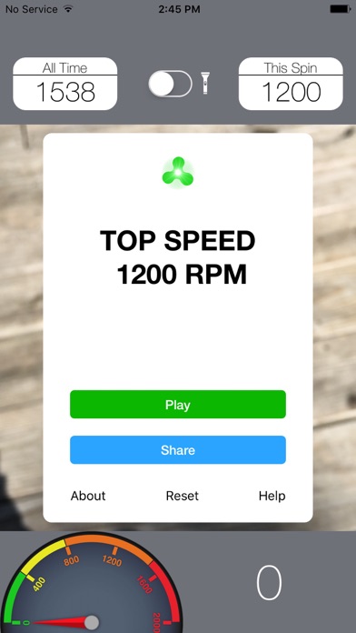 Fidget Spinner Speed Test screenshot 2