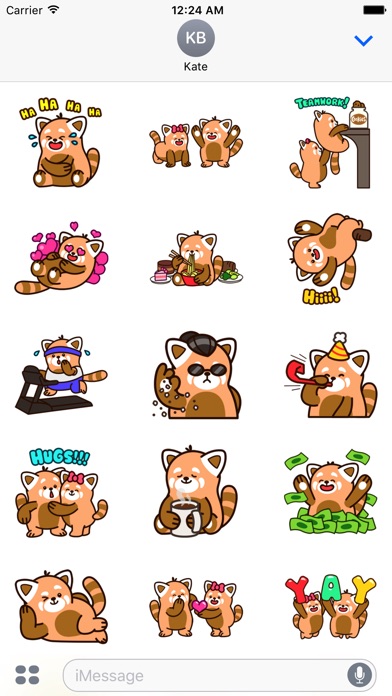 Cute Red Panda Stickers screenshot 3