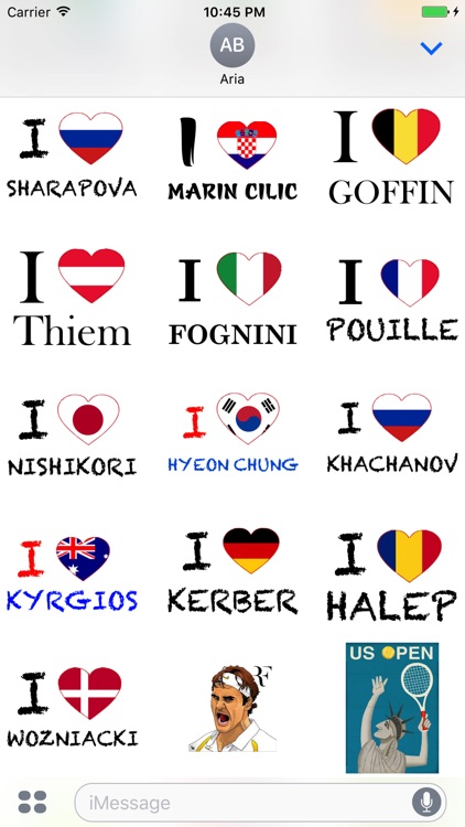 I Love Tennis Sticker