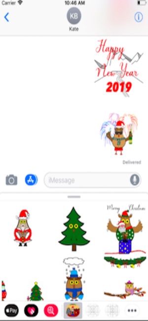 Owls Stickers Christmas(圖5)-速報App