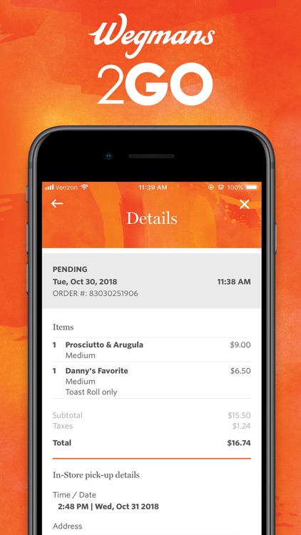 Wegmans 2GO screenshot-6