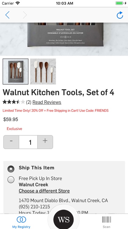 Williams Sonoma Gift Registry screenshot-3