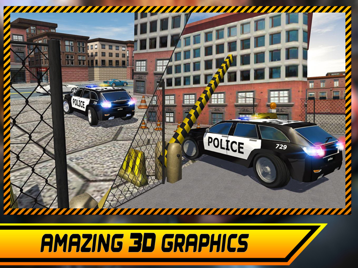 Real Police Car Parking Simulator 3D Game