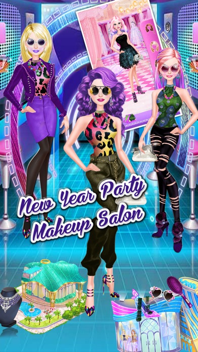 New Year Party Makeup Salon screenshot 4