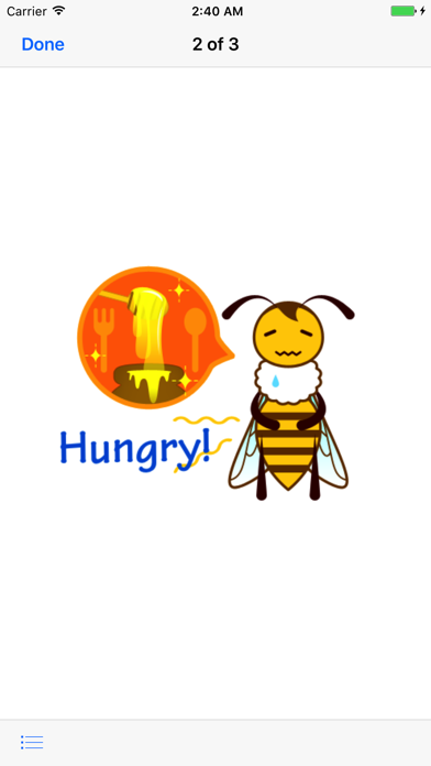 Animated Honey Bee Sticker screenshot 2