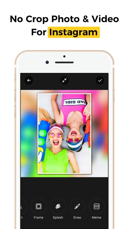 Intazz Photo Editor No Crop SquareSize Pic Layout