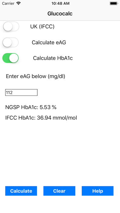 Glucocalc Glucose Calculator screenshot 2