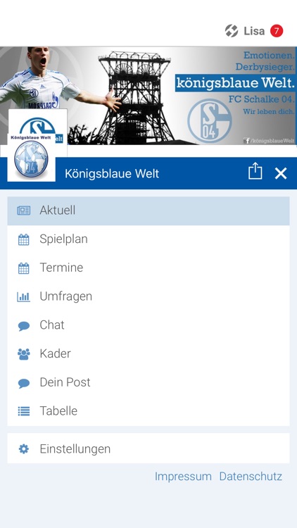 Königsblaue Welt