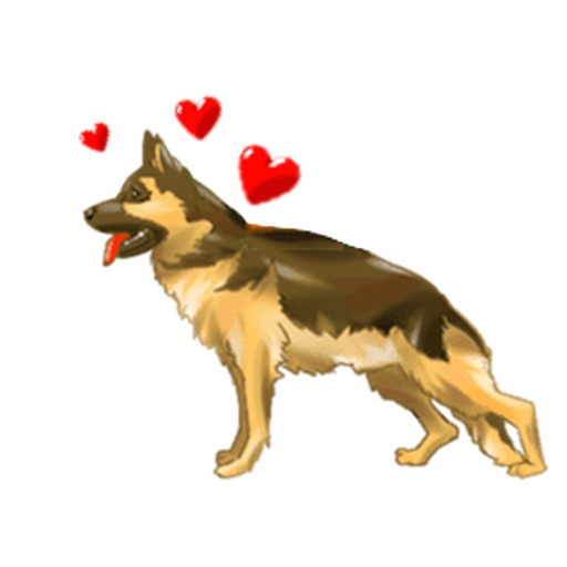Blondi The Smart German Shepherd Dog Sticker icon