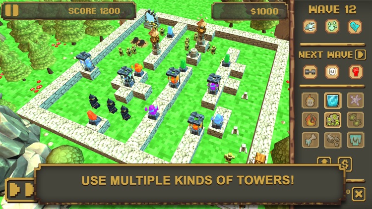 Blocky Tower Defense: Craft 3D