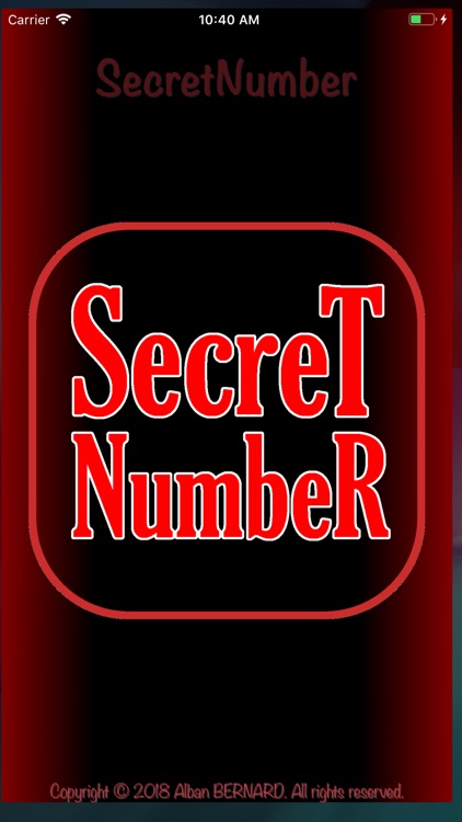 SecreT NumbeR