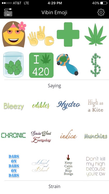 Vibin Weed Emoji Keyboard