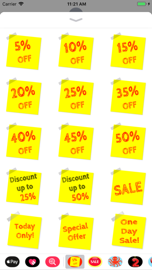 Sticky Note Discount Stickers(圖1)-速報App