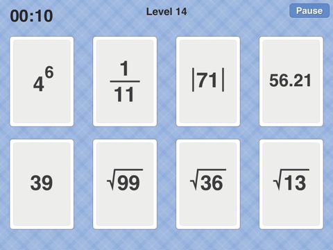 Algebra Card Clutter screenshot 3