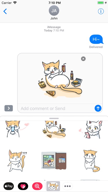 Jet Cat Sticker Pack