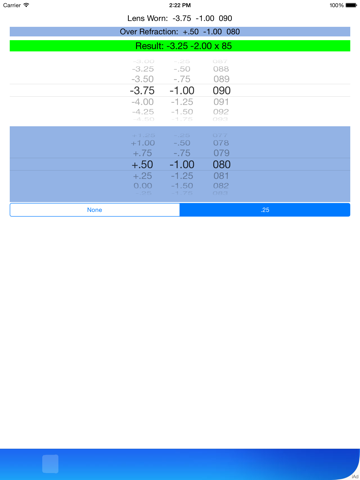 Crossed Cylinder Calculator - náhled