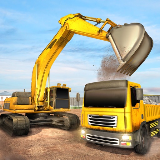 Heavy Excavator Crane Sim 3D icon