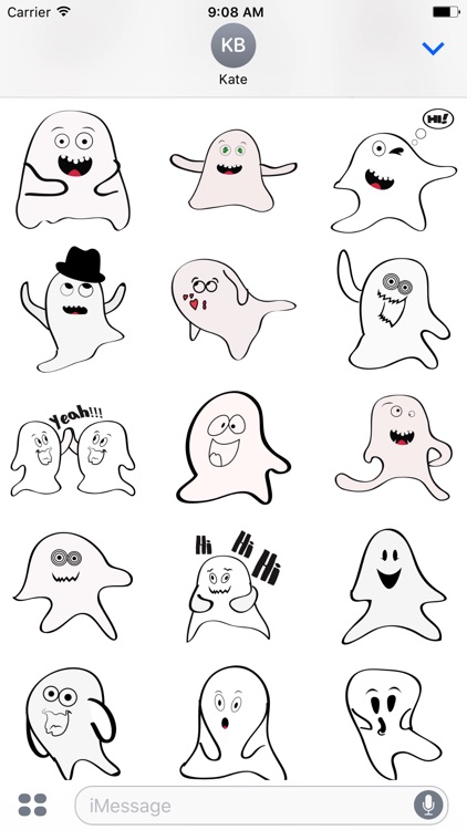 Ghost emoji and sticker