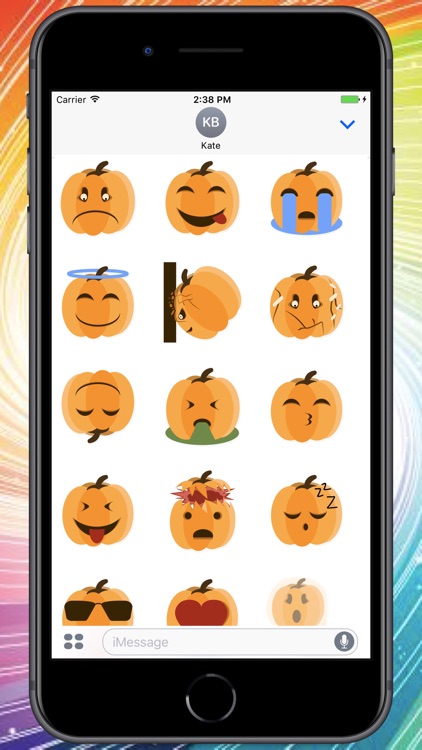 Emotional Pumpkin Stickers