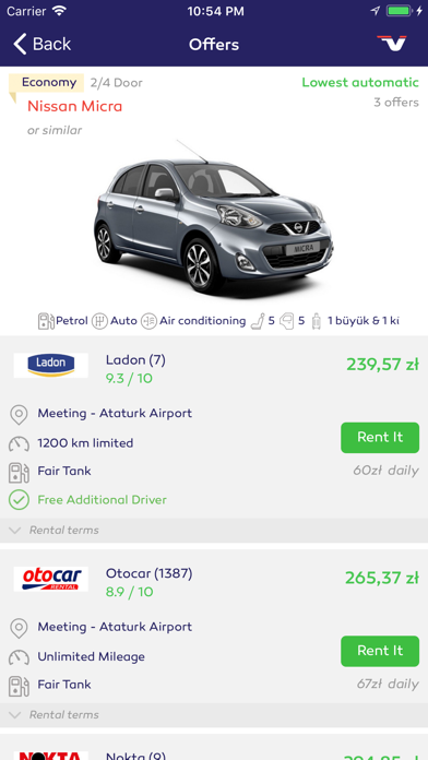 Compare Rental Cars - Vivi screenshot 3