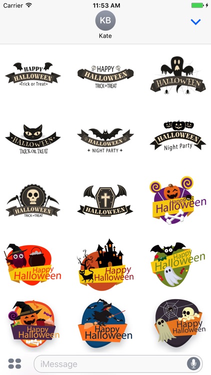 Sticker Halloween banner