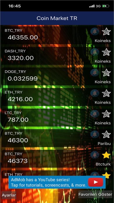 Bitcoin Market Canlı Borsa TR screenshot 3
