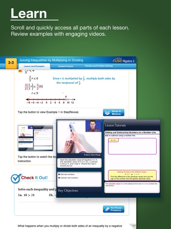 HMH Fuse: Algebra 1, Common Core Edition screenshot-3