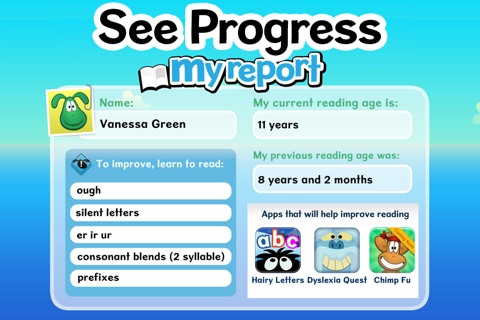 Nessy Reading Challenge screenshot 3