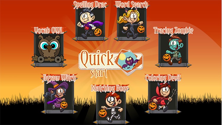 Party Halloween Learning Games