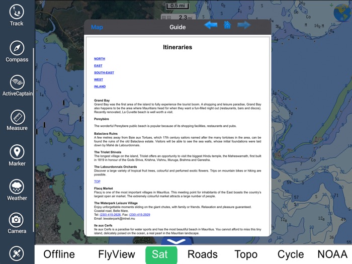 Mauritius HD GPS Map Navigator