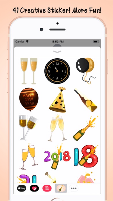 Party of Champagne Sticker screenshot 3