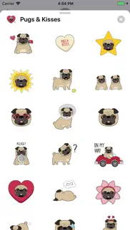 pug love animated dog stickers iphone screenshot 2