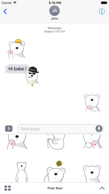 Polar Bear Animated Stickers