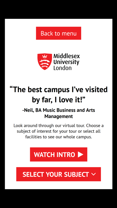 Middlesex Uni Virtual Tour screenshot 3