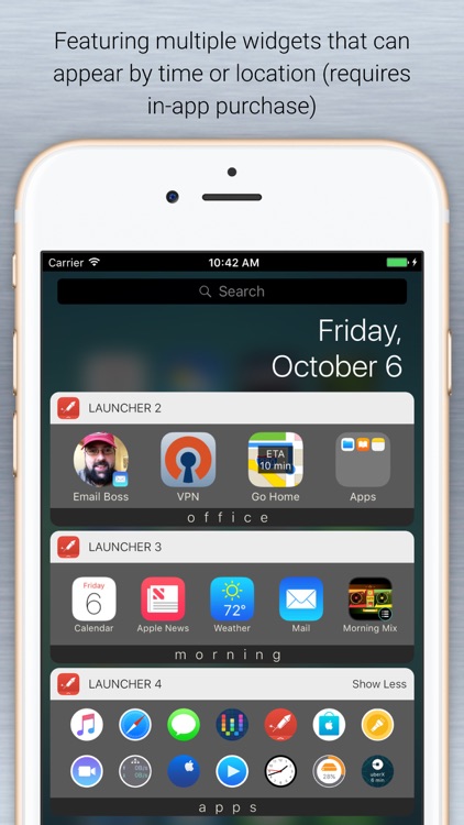 Launcher with Multiple Widgets