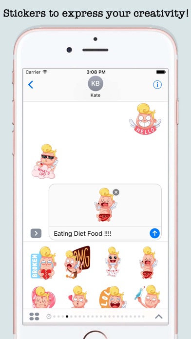 Love Cupid Emoji Stickers screenshot 4