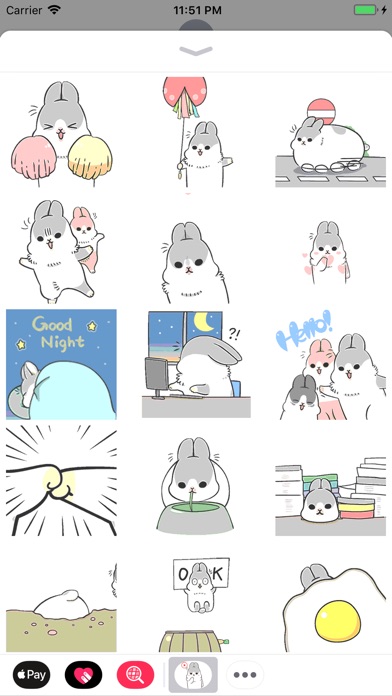 Animated Bunny Stickers screenshot 2