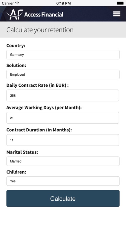 Retention Calculator