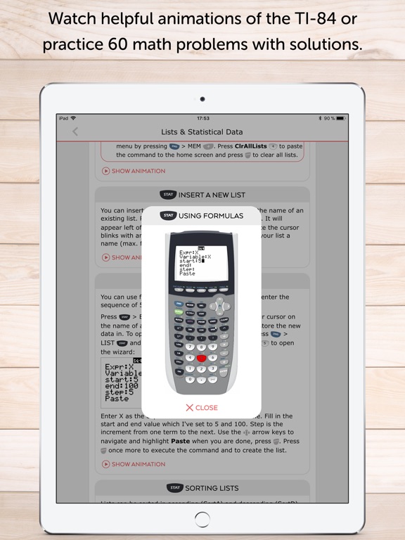 TI 84 Graphing Calculator Man. Screenshots