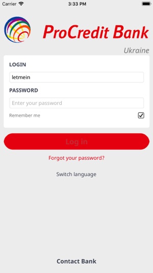 ProCredit Mobile Banking UA