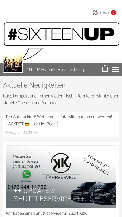 16 UP Events Ravensburg