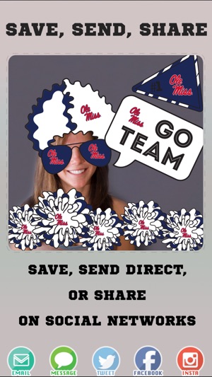 Ole Miss Rebels PLUS Selfie Stickers(圖4)-速報App