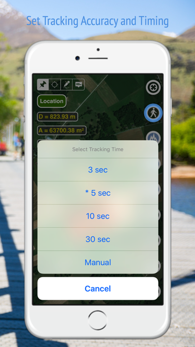 Planimeter - Field Area Measure on Map and by GPS Tracking Screenshot 4