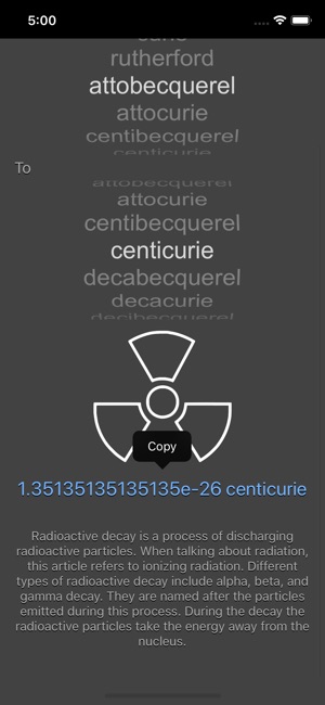 Radioactivity Conversion(圖2)-速報App