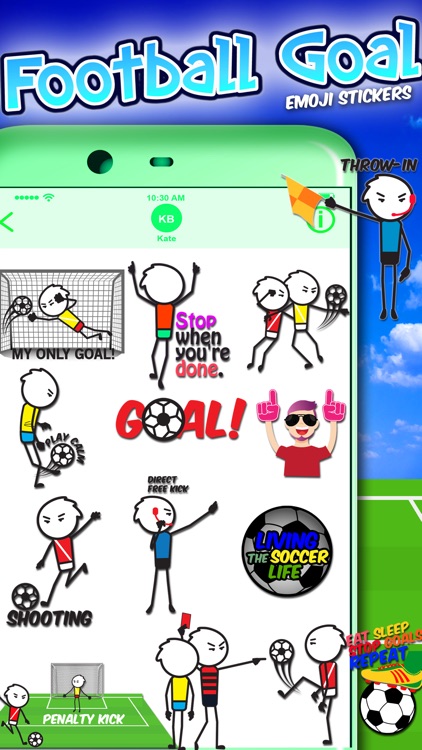 Football Goal Emoji Stickers